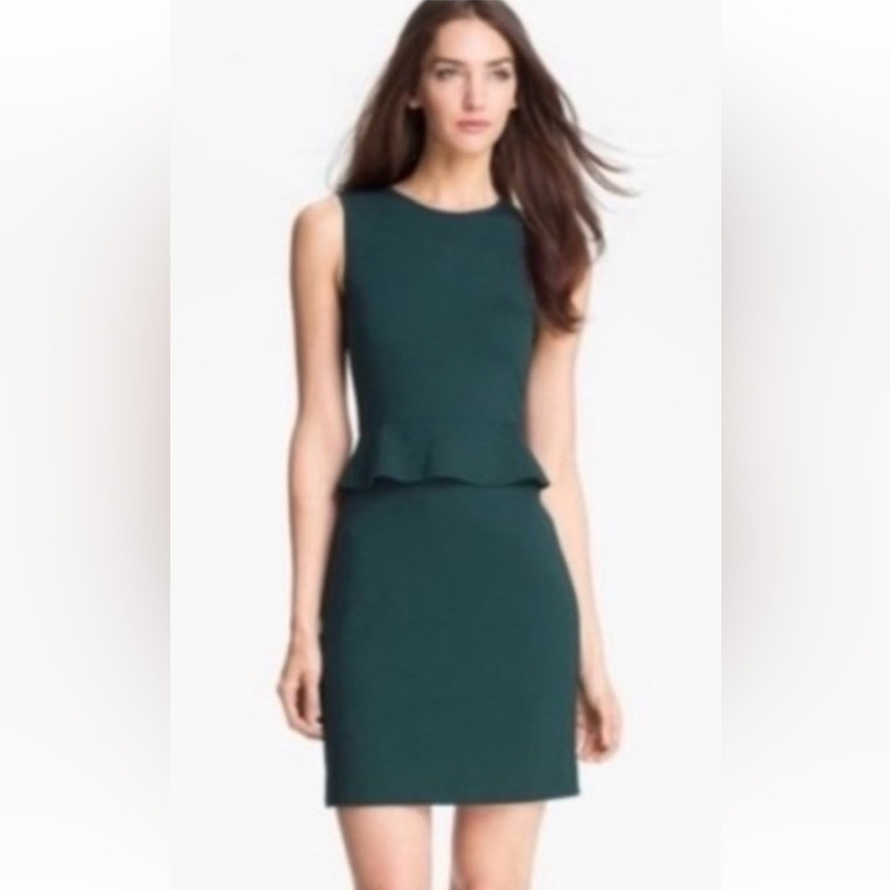 Theory Dellera Green Peplum Dress size 2